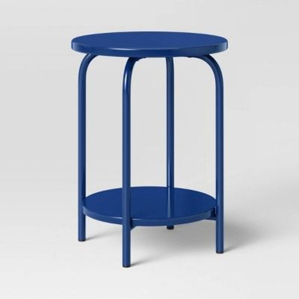 Pillowfort - Metal Nightstand Navy - Pillowfort Navy